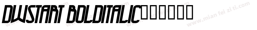 DWStart BoldItalic字体转换